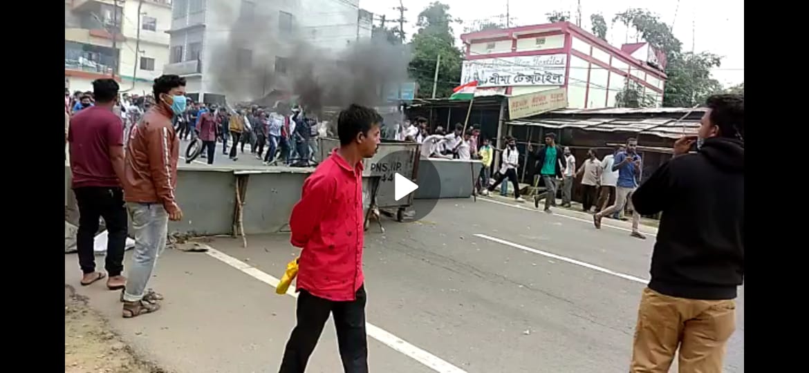 Violence protest in Tripura