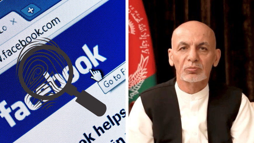 Afghan President Ghani facebook hacked