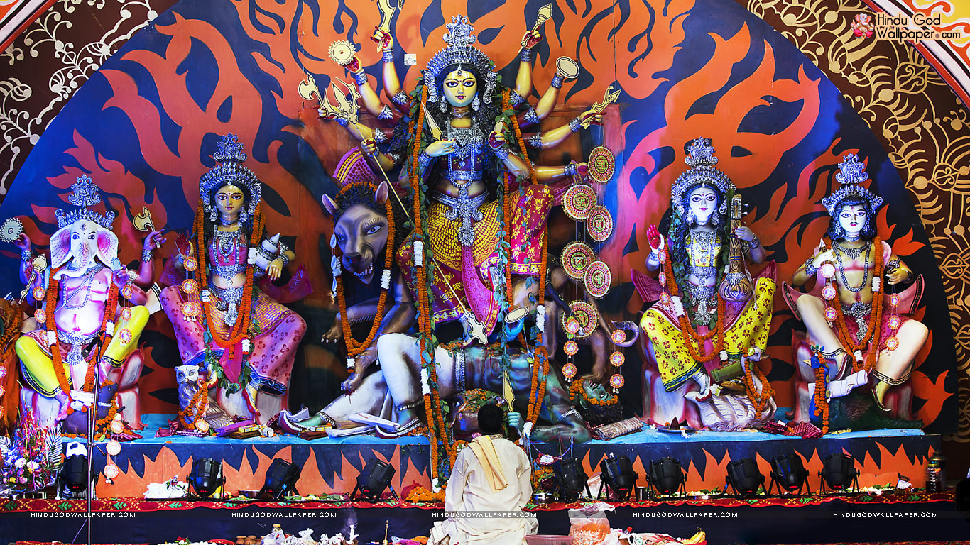 Durga puja idols