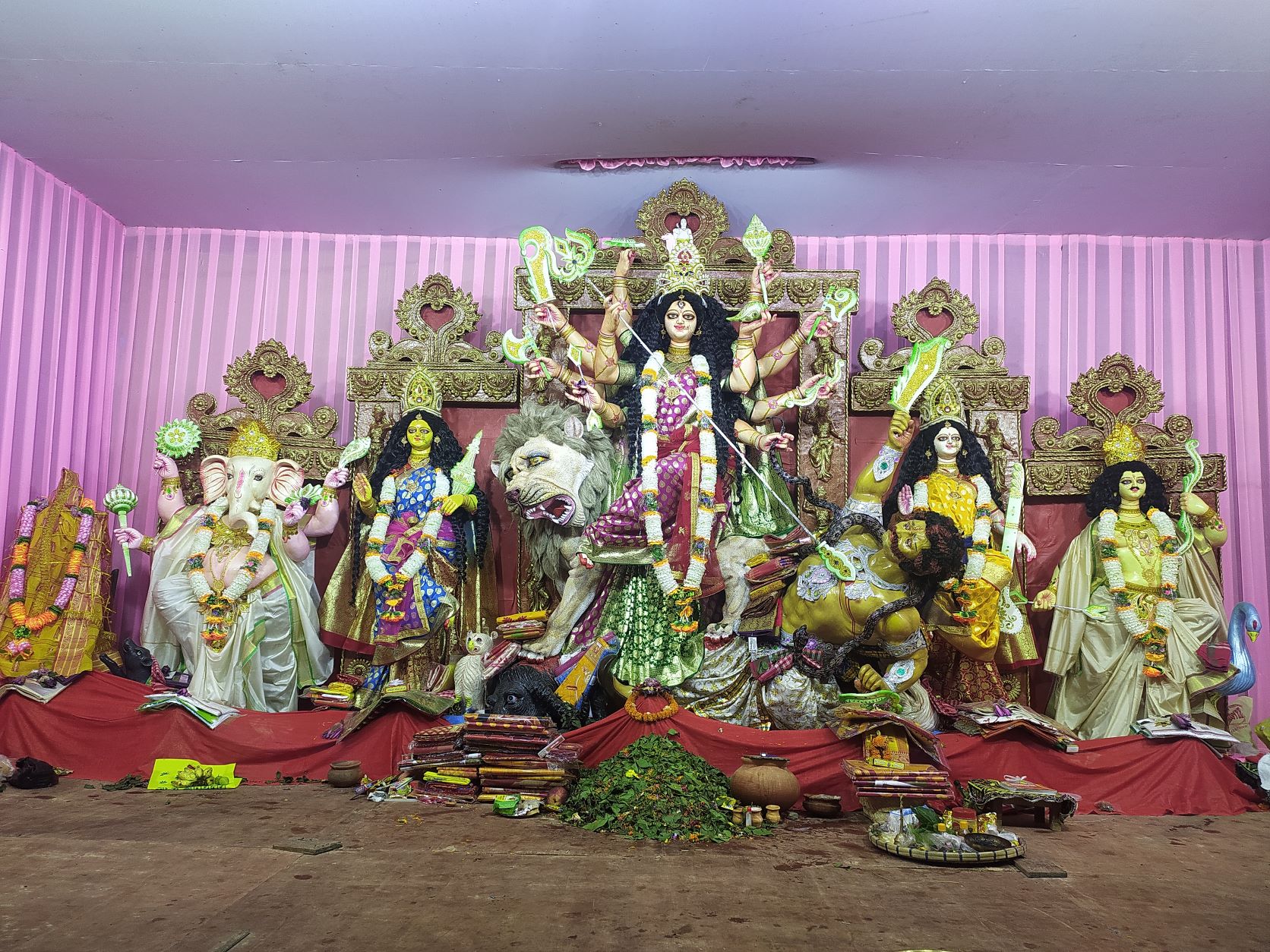 silchar durga puja dashami Immersion of idols amidst the crowd in Silchar