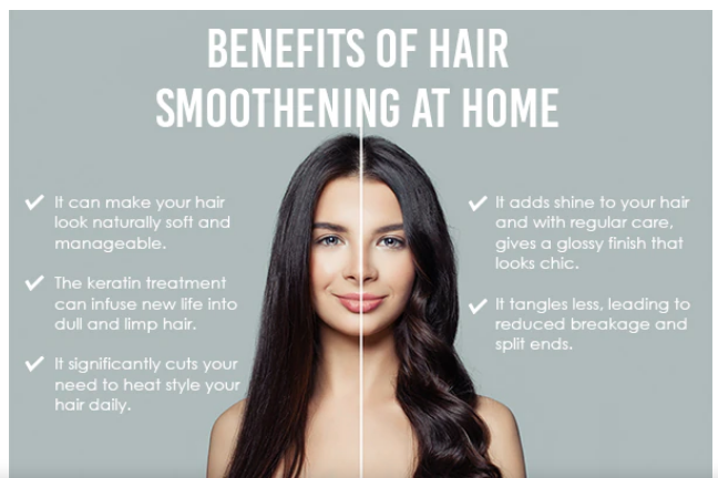 Benefits of hair smoothening at home