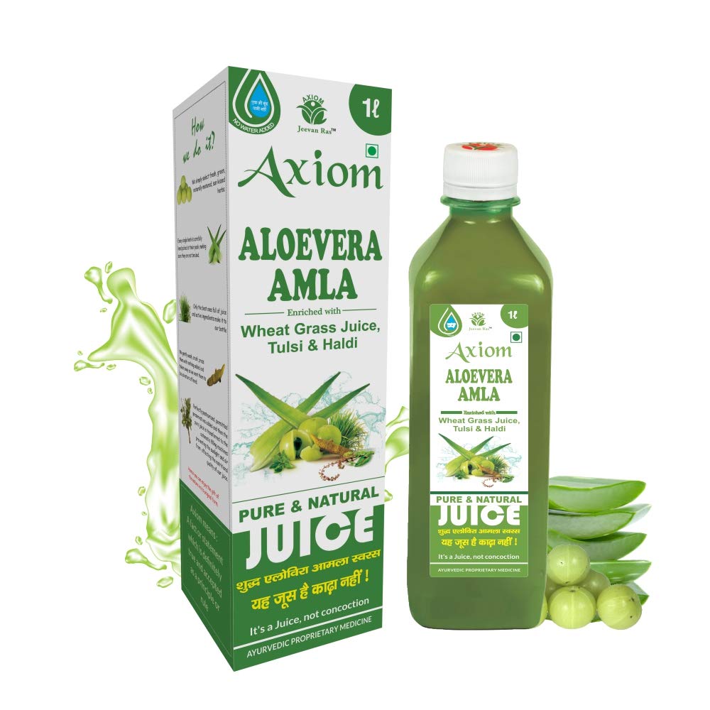 Mix amla juice with aloe vera juice