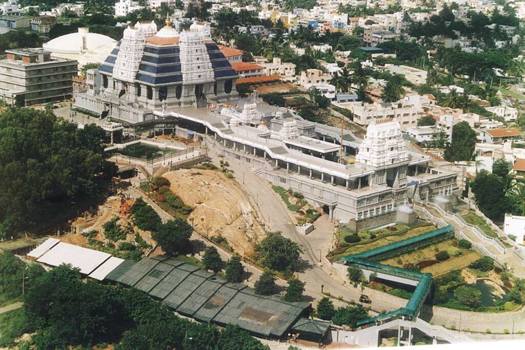 aerial view of the temple