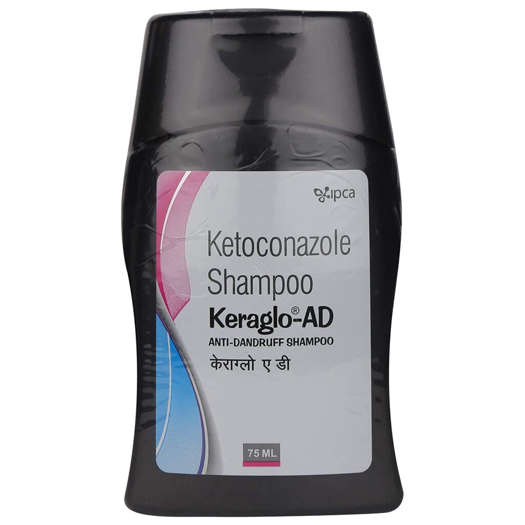 Keraglo AD  Bottle of Anti Dandruff Shampoo