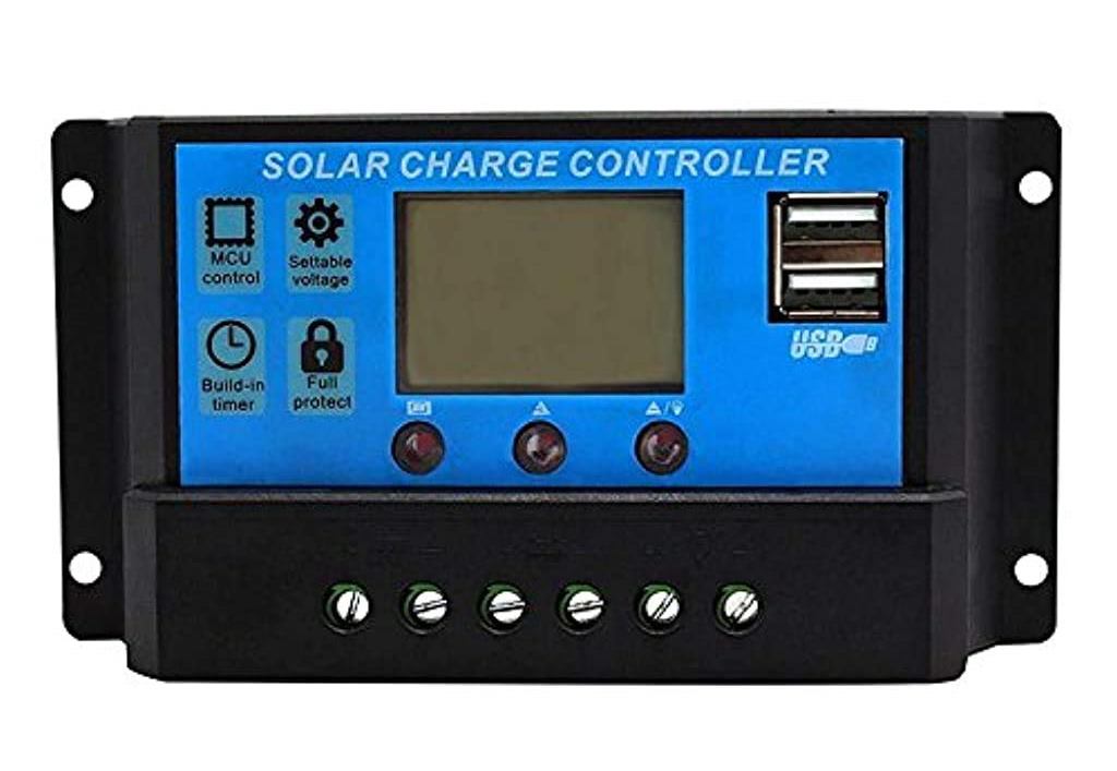 Verilux Solar Panel Charger Controller Battery Regulator Dual USB LCD Display 