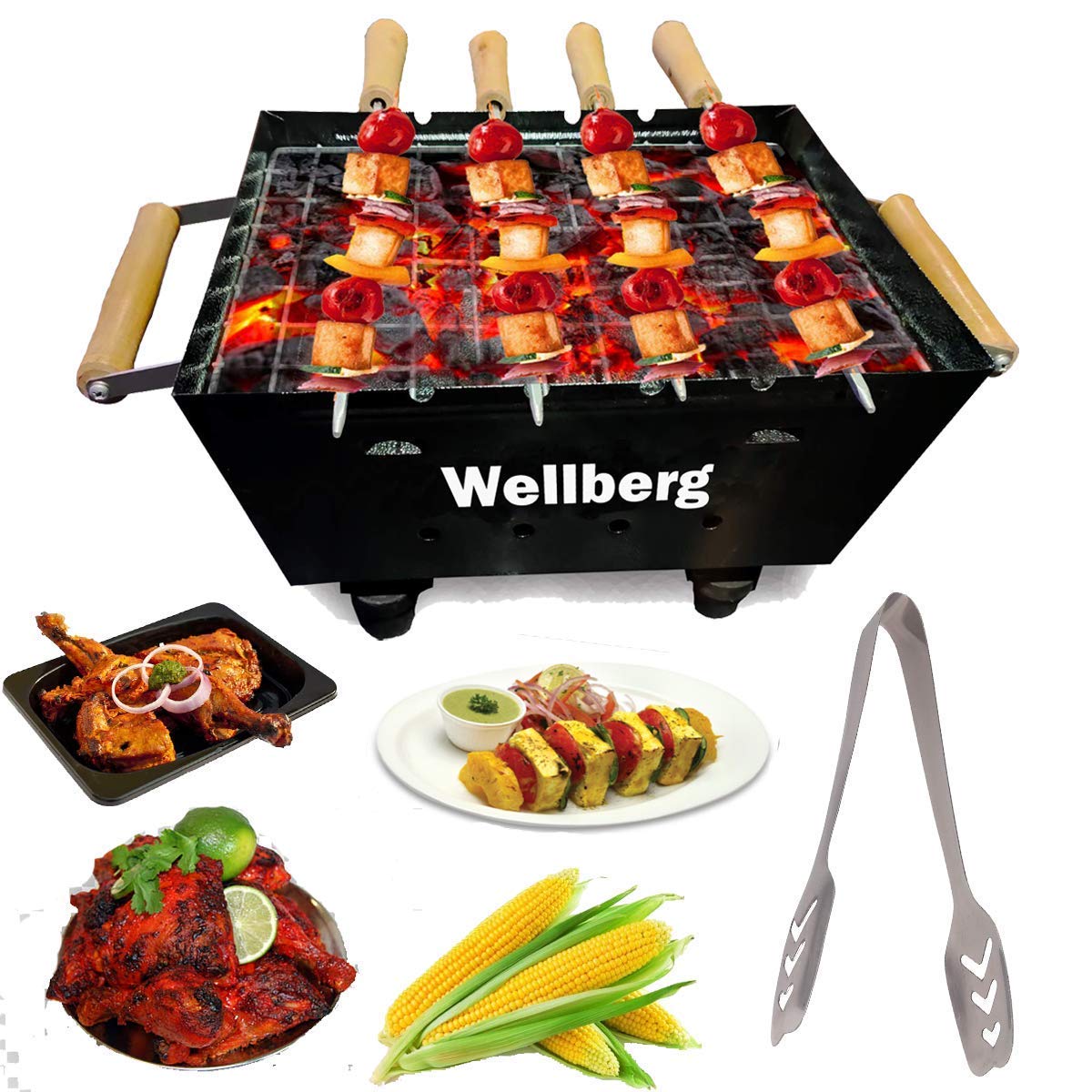 Wellberg Charcoal Grill Barbecue Charcoal barbecue grill online in India