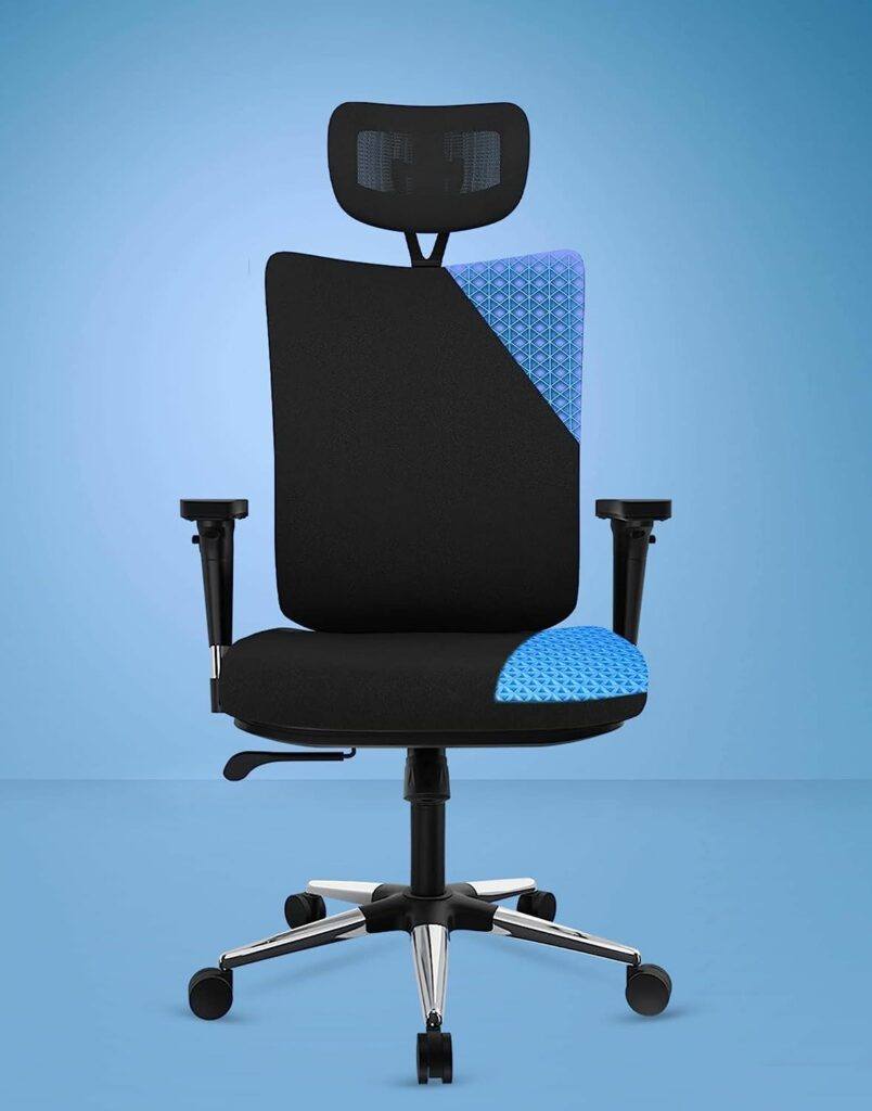 The Sleep Company SmartGRID Onyx High-Back Chair for Office & Home