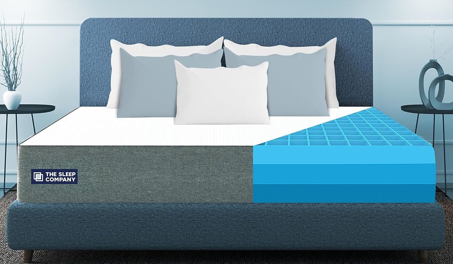 The Sleep Company SmartGRID Luxe 8 Inch Single Size Soft Mattress for Luxury Comfort