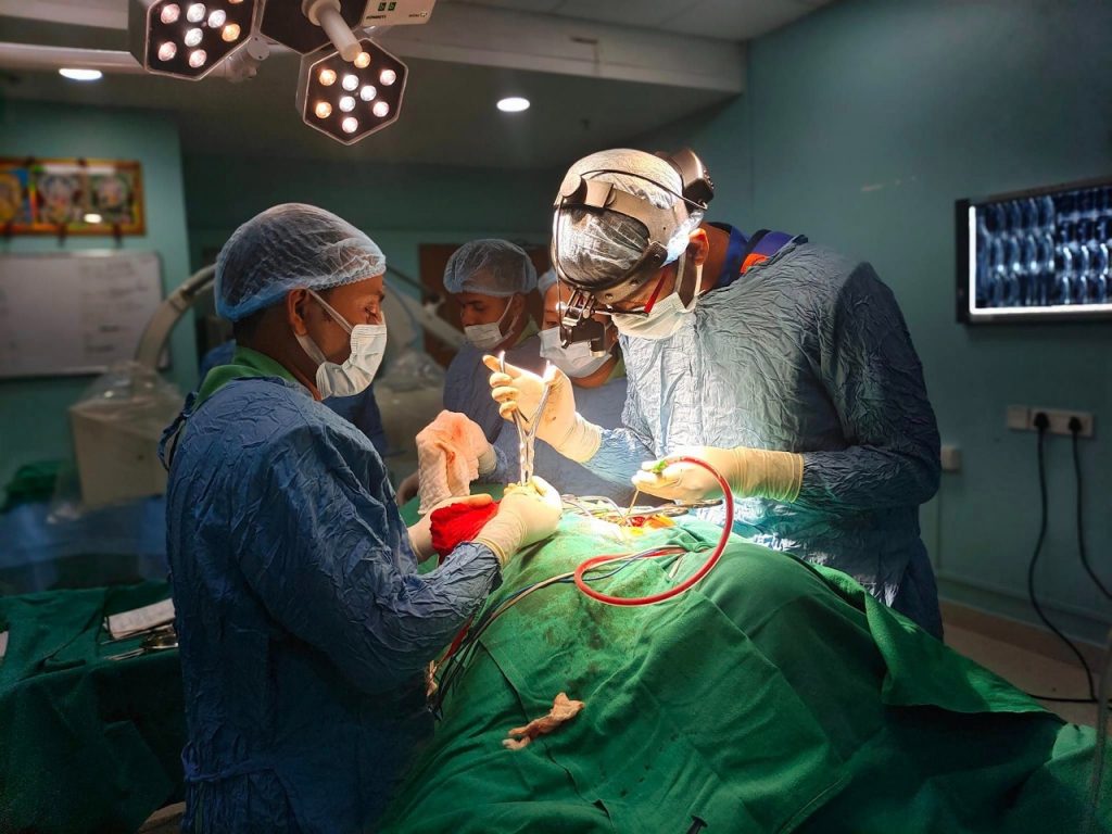Dr. Sambuddha Dhar performing surgery