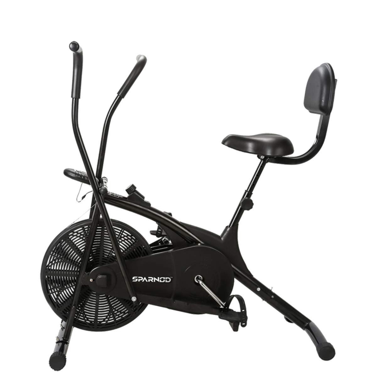 SPARNOD FITNESS SAB-05 Upright Air Bike Exercise Cycle for Home Gym
