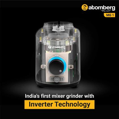 Atomberg MG1 Mixer Grinder with BLDC Motor with inverter technology