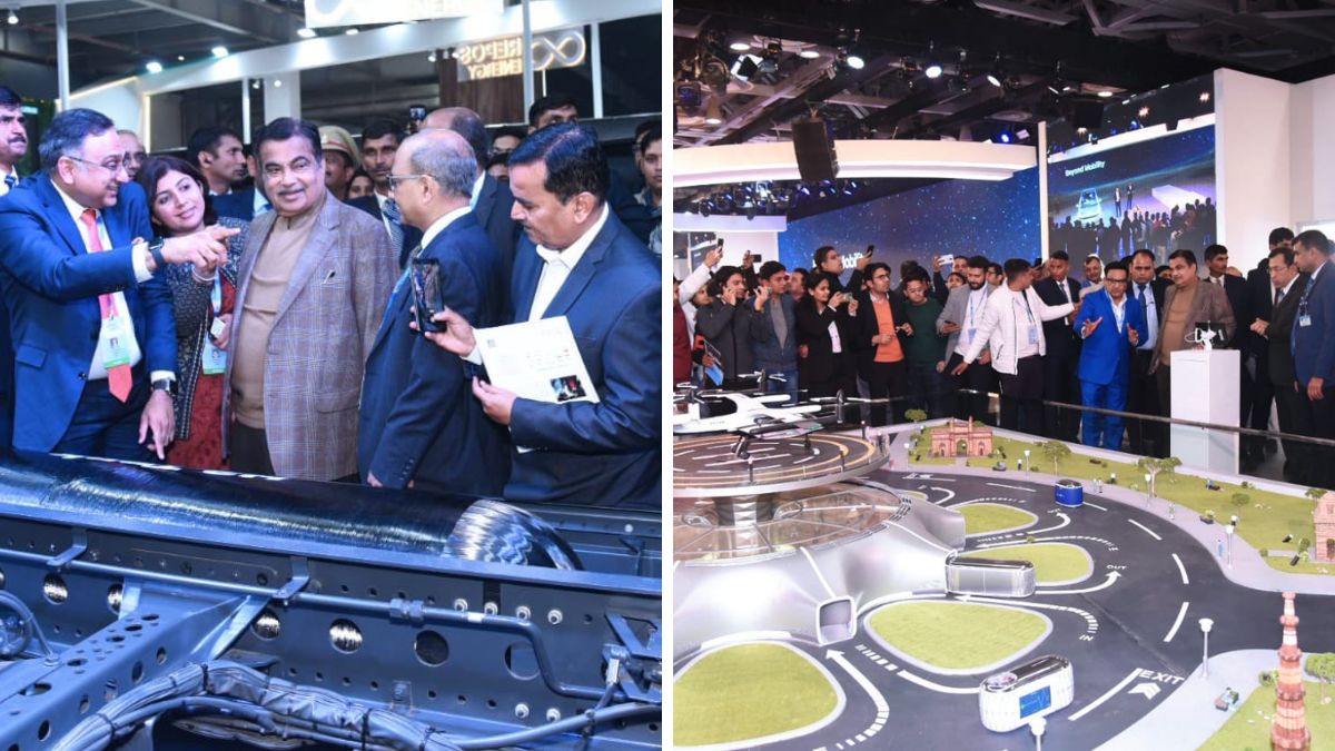 Auto Expo 2023: Nitin Gadkari visited the TATA Pavilion in Greater Noida