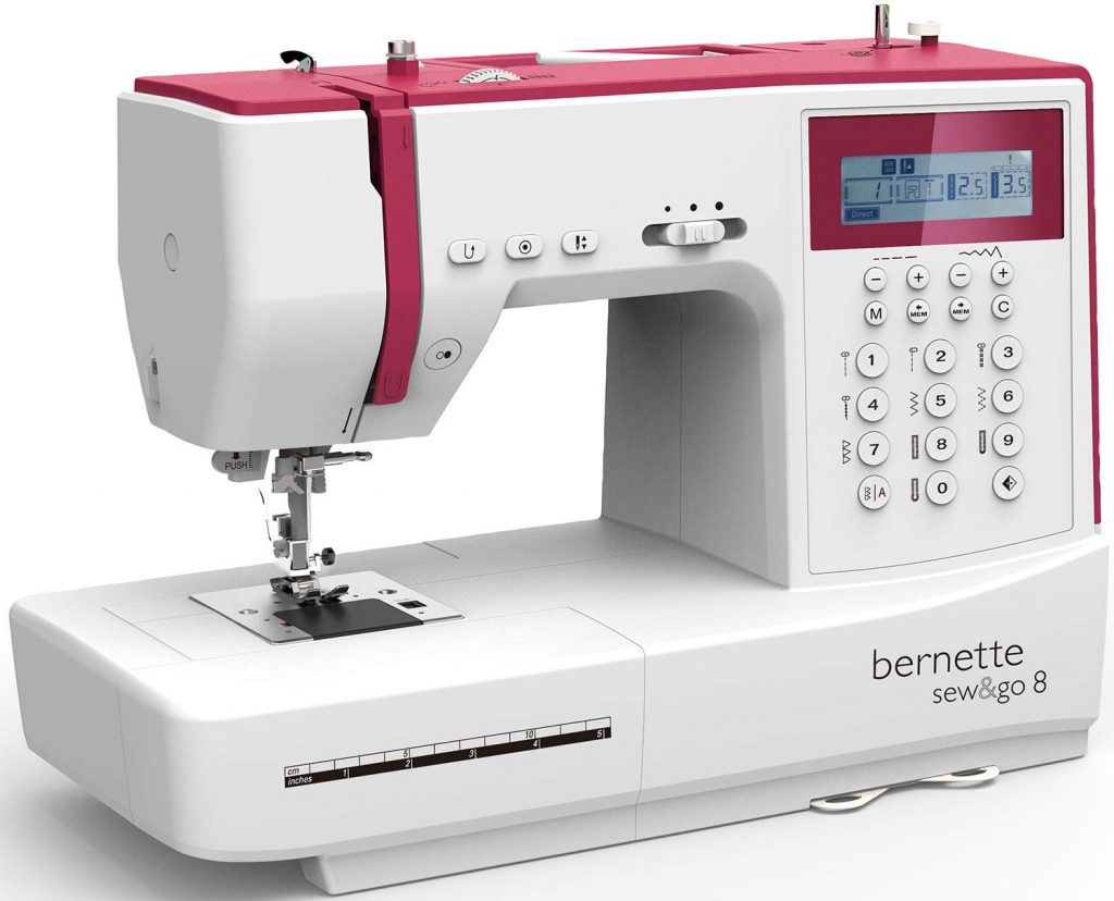 Bernette Sew & Go 8-197 Stitch Designs  display screen