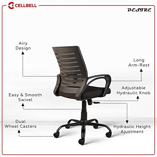 CELLBELL Desire C104 Mesh Mid-Back Ergonomic Office Chair with smoodness