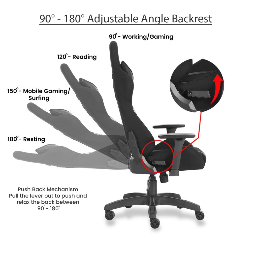 Green Soul Beast Racing Edition Ergonomic Gaming Chair with 180 degree adjustable