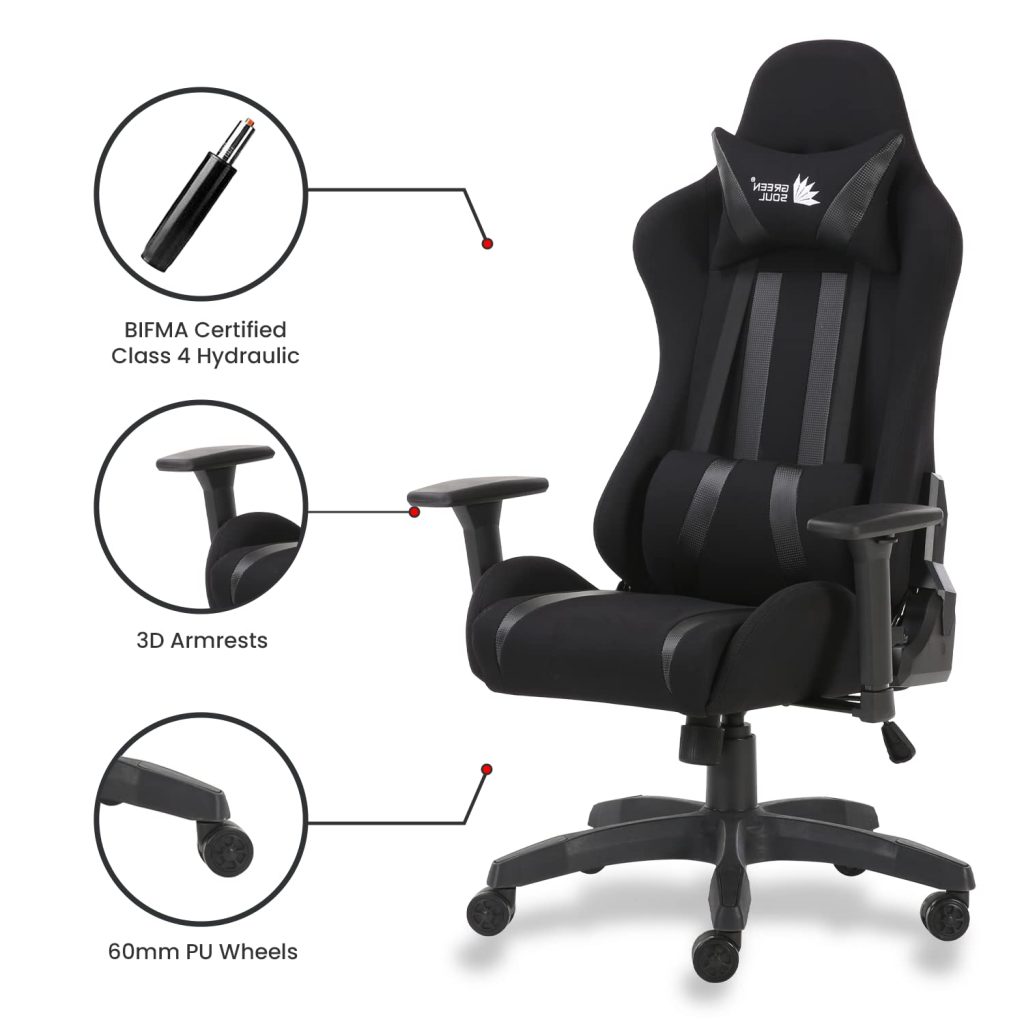 Green Soul Beast Racing Edition Ergonomic Gaming Chair with BIMFA certified