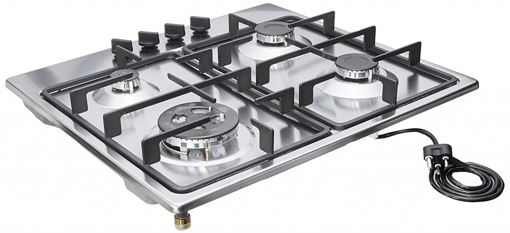 Hindware Athena Stainless steel gas stove with atomatic switch