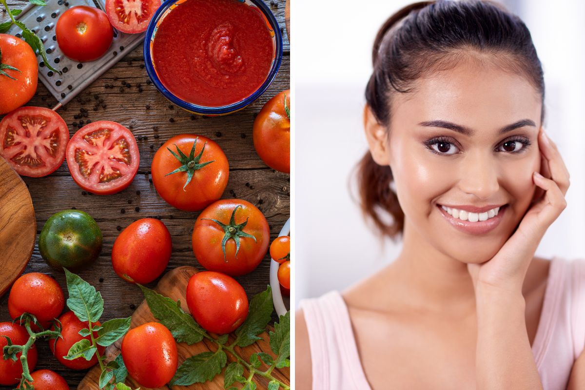 How to use tomato on face for glowing skin