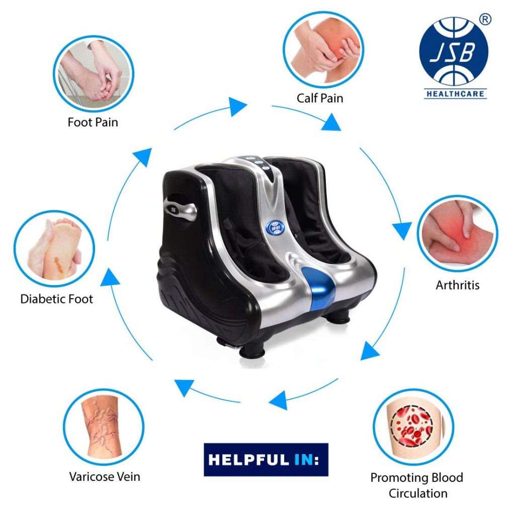 JSB HF05 Leg Calf & Foot Massager for Pain relief
