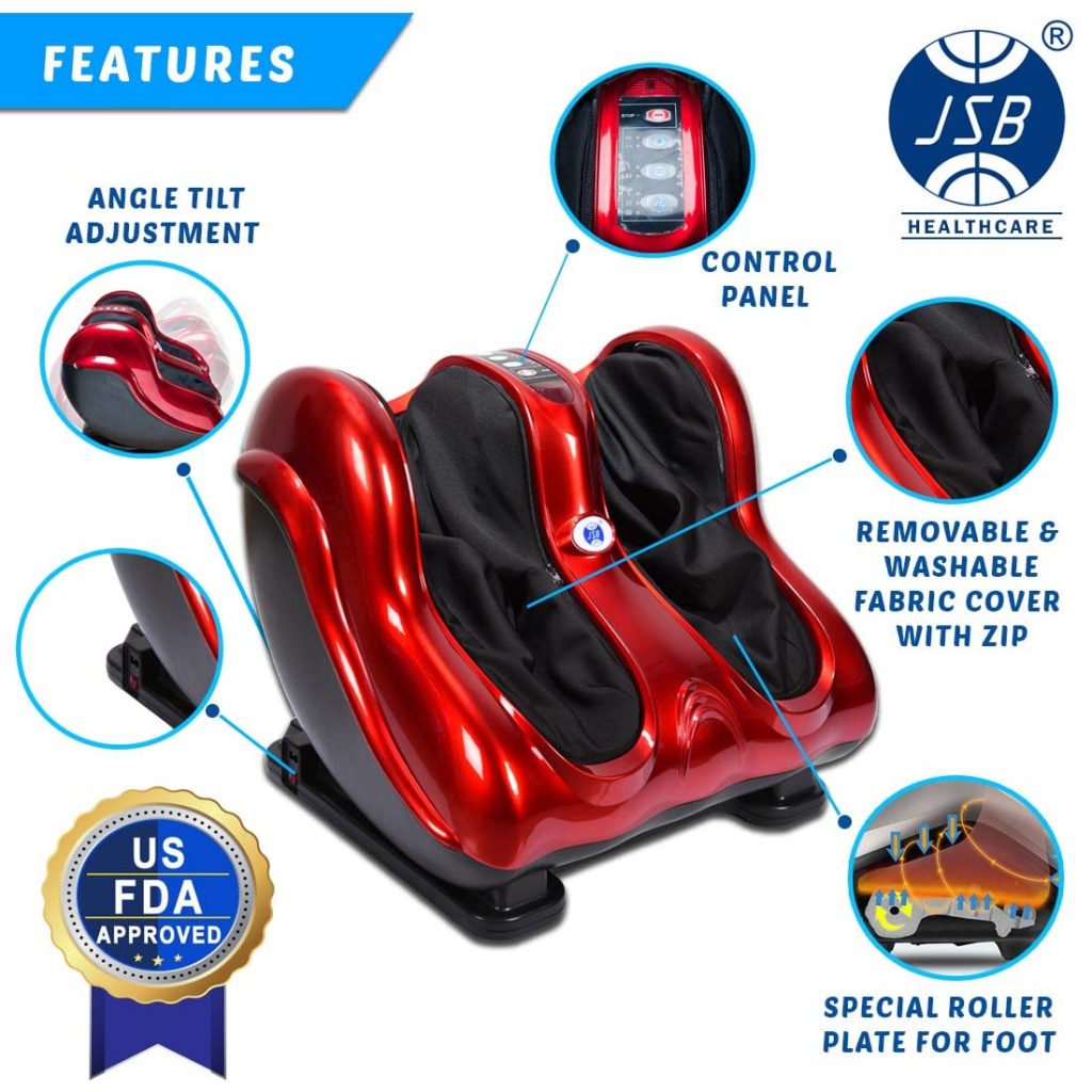 JSB HF51 Shiatsu Leg Foot and Calf Massager Machine for Pain Relief many good features