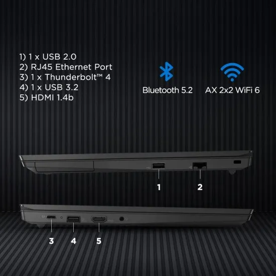 Lenovo ThinkPad E15 Intel Core i3 Laptop with bluettoth and wifi connectivity