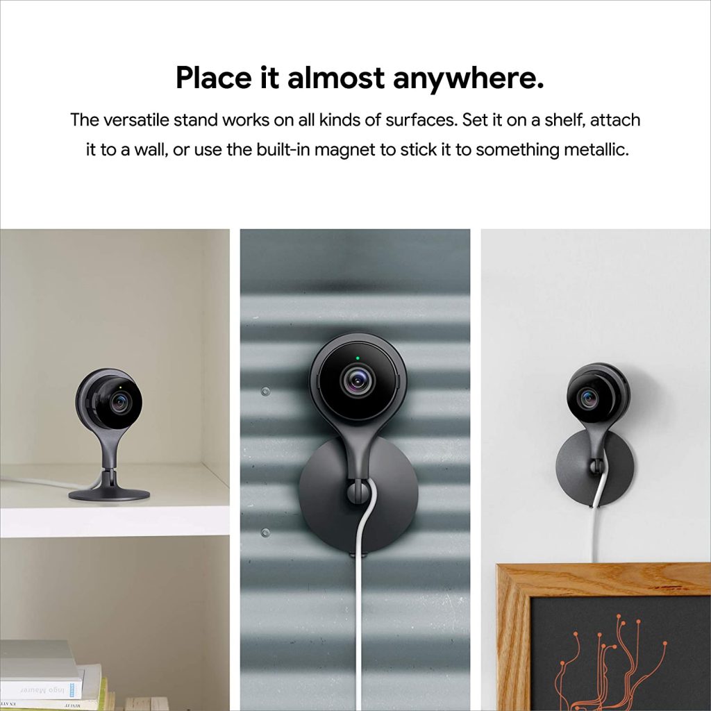 Nest 1080P HD Camera place anywhere