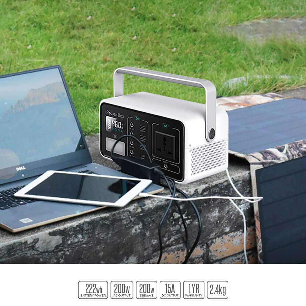 SARRVAD Portable Solar Power Generator connecting from phone