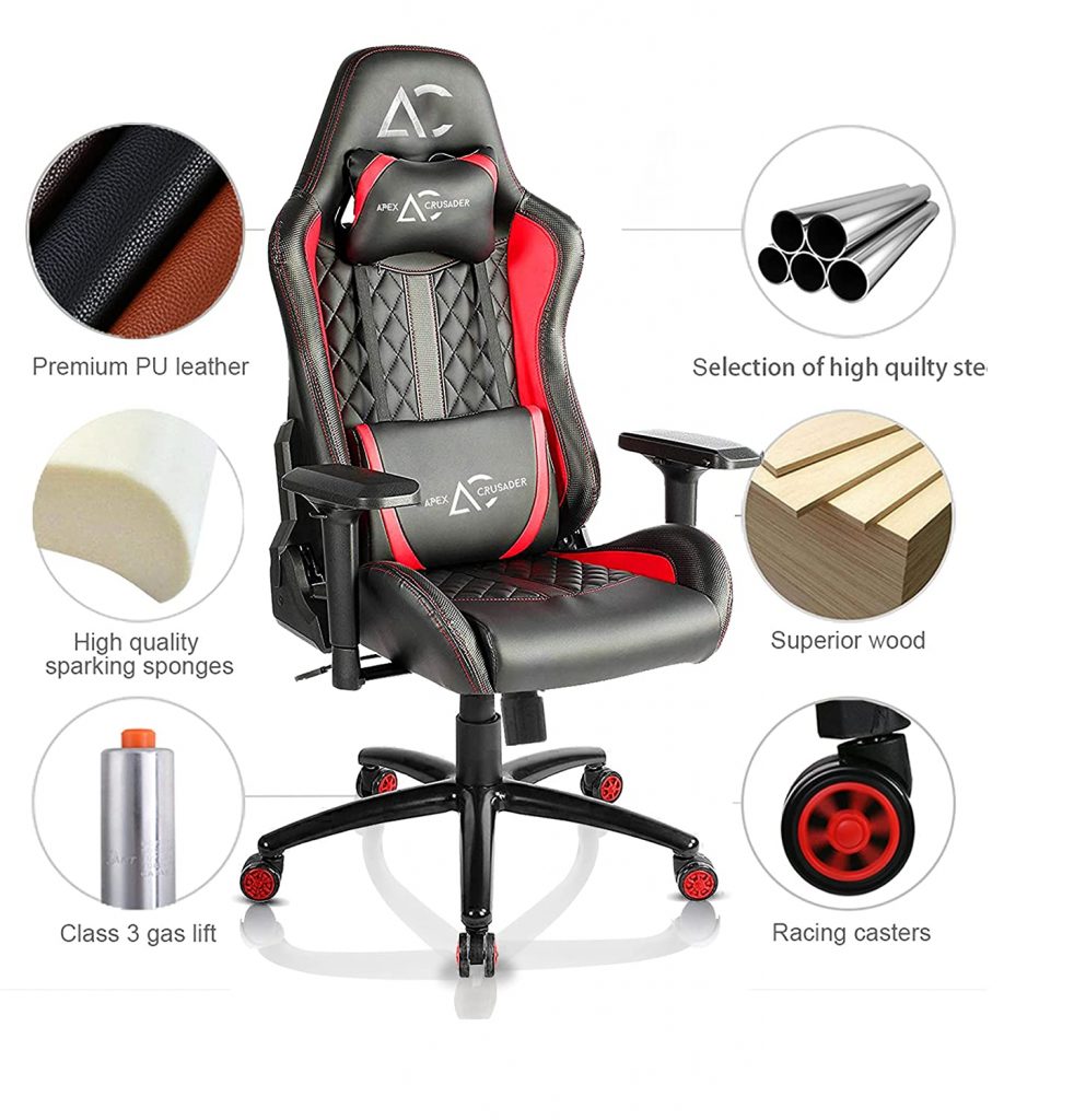SAVYA HOME Apex Crusader XI Ergonomic Gaming Chair with selection of high quality