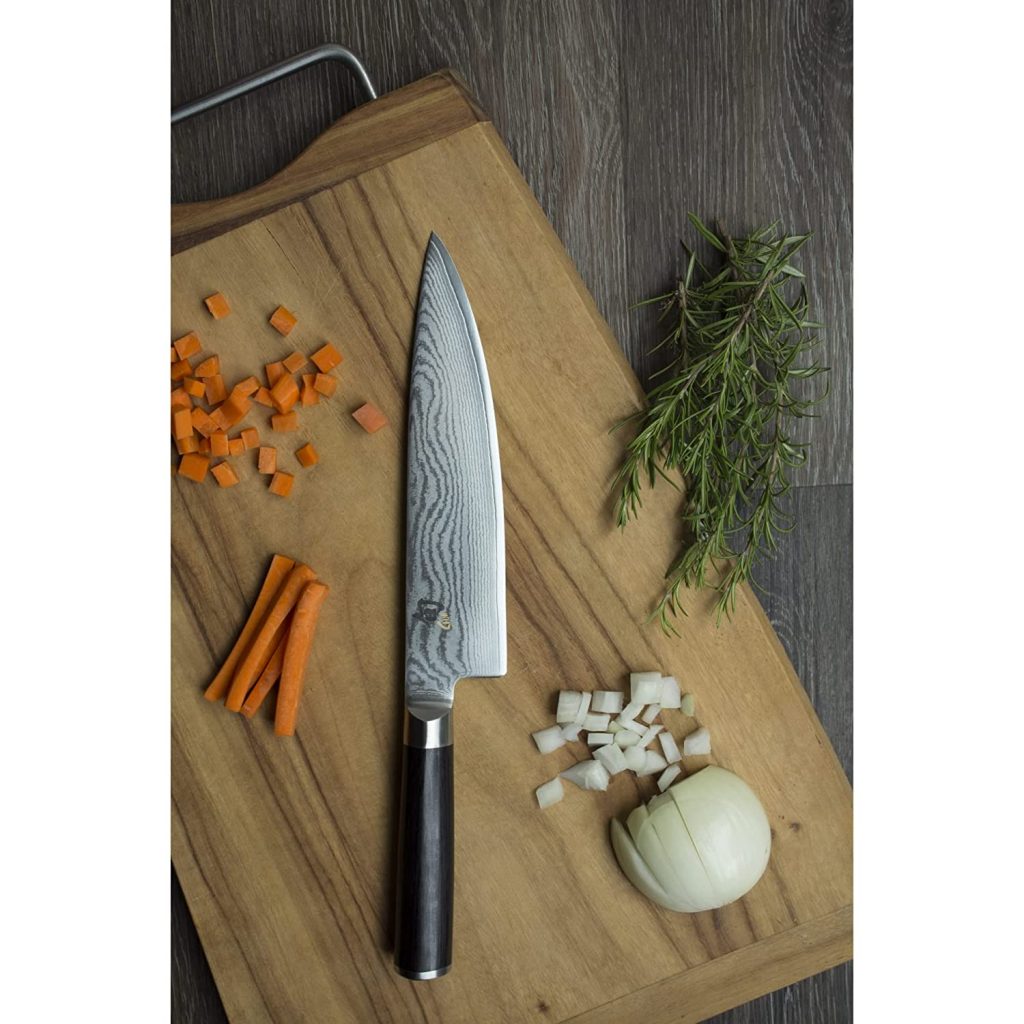 Shun VG-10 Stainless Steel Chef's Knife for cutting everything