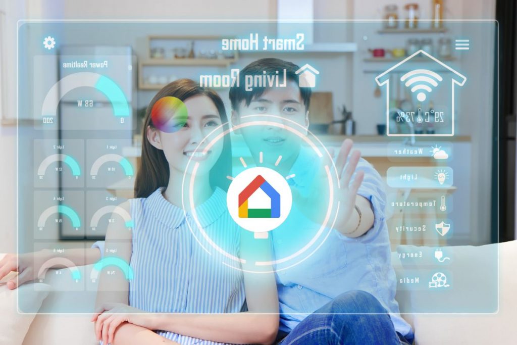 Smart home with google home app