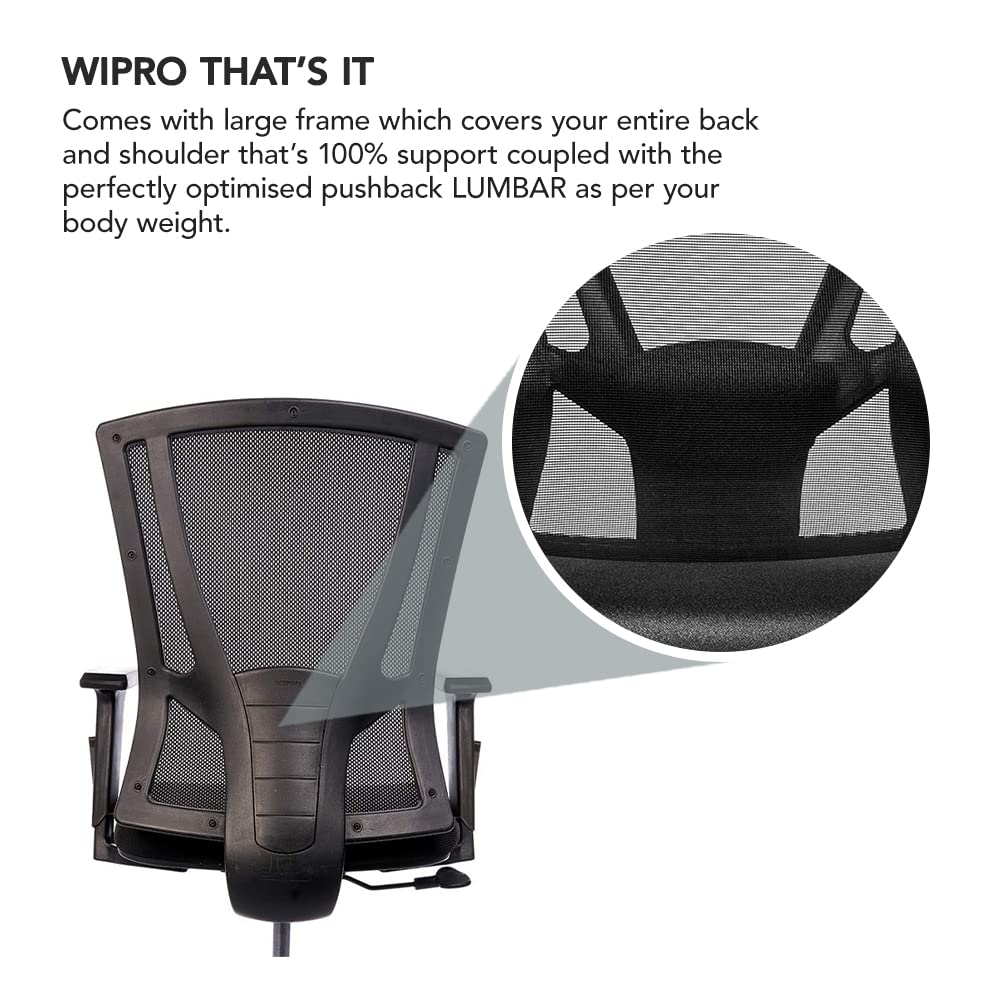 Wipro Furniture That's It Mid Back Mesh with wispro