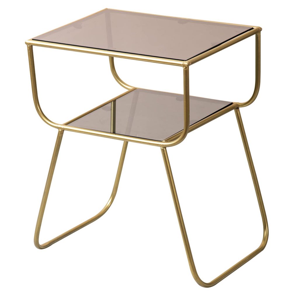 nestroots Metallic Side Table  with metallic