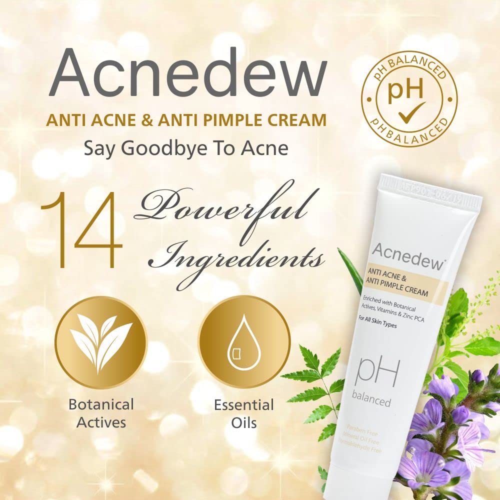 Acnedew Anti Acne Anti Pimple Cream with 14 powerful ingridents