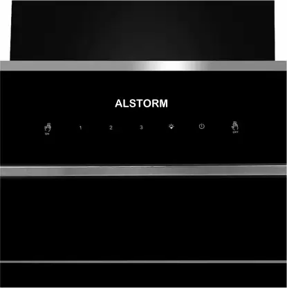 Alstorm Sonet 90 cm 2200 m hr Filterless, Auto-Clean with Motion Sensor and and Dual Motor Kitchen Chimney