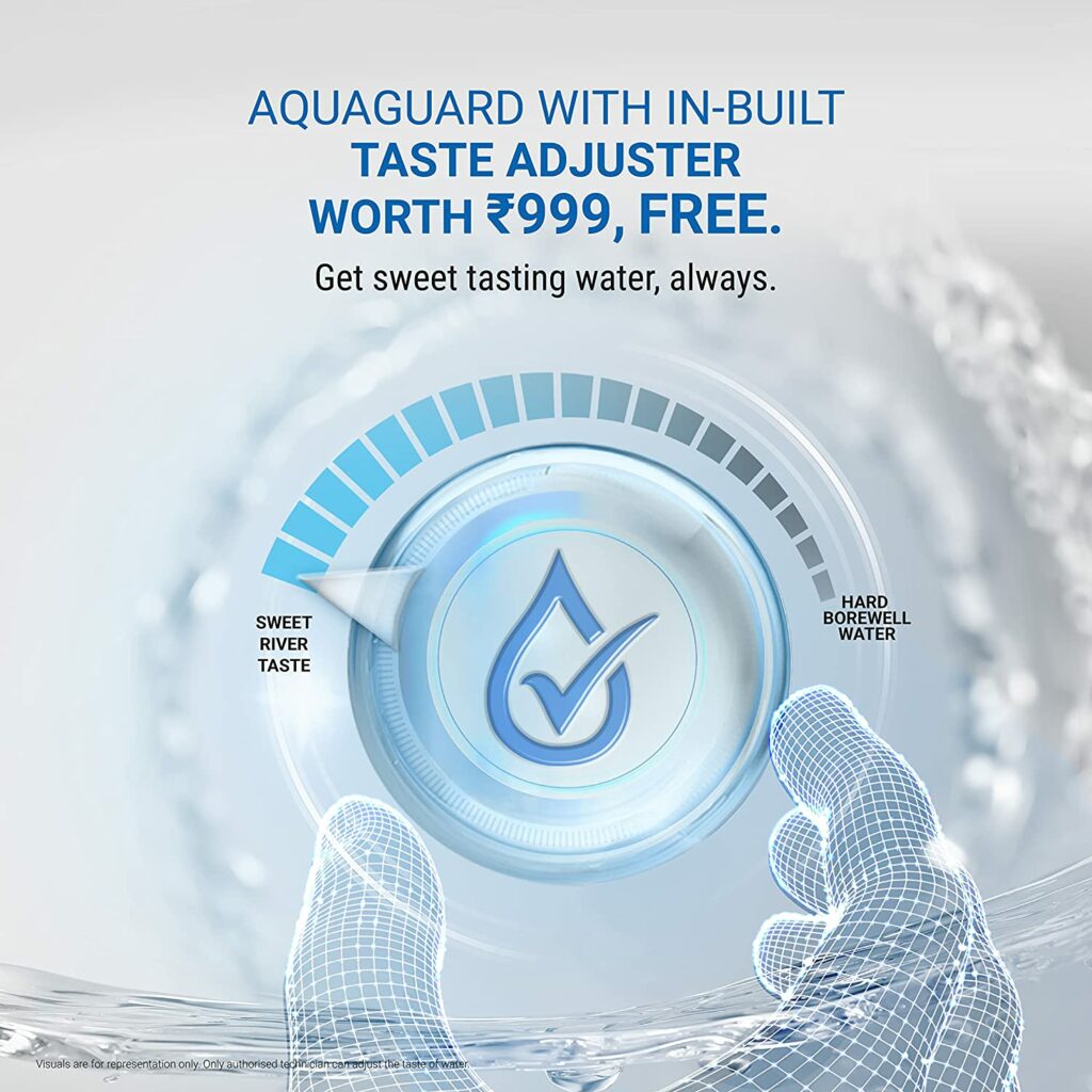 Aquasure From Aquaguard Amaze  with aqua adjuster