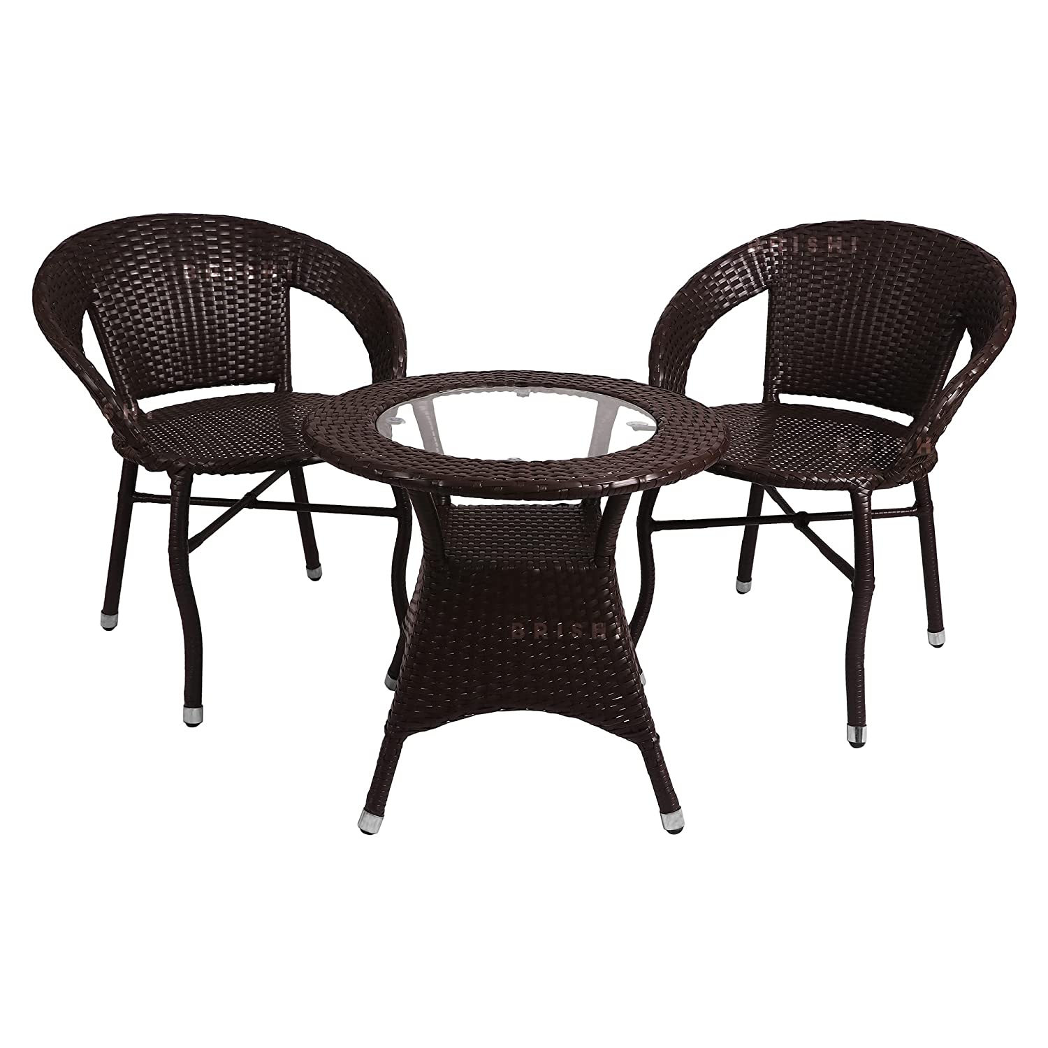 BRISHI Garden Patio Seating Chair and Table Set