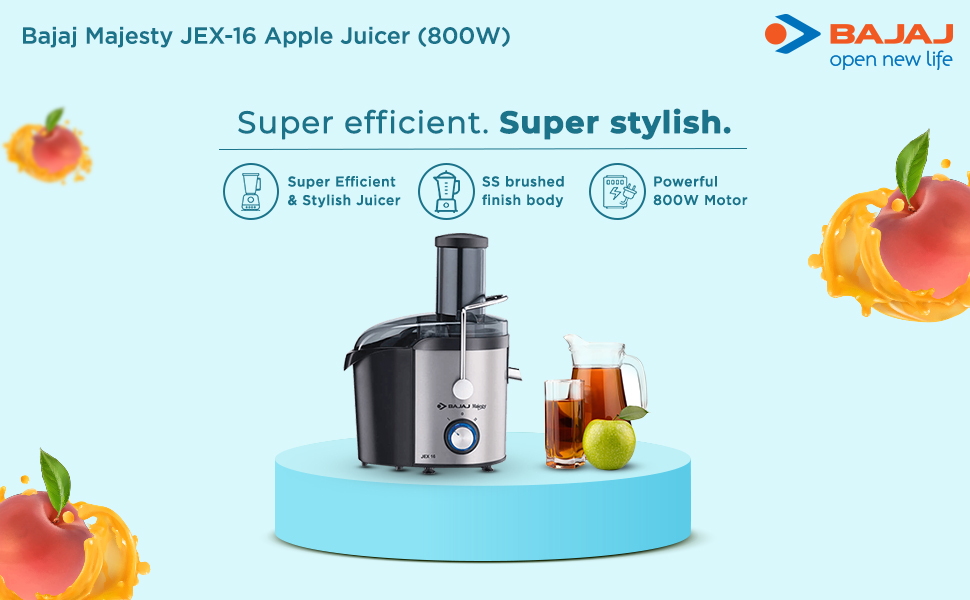 Bajaj JEX 16 800-Watt Juicer (Black) super stylish