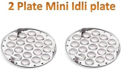 Bigbought All-in-One Stainless Steel Idli Cooker Kadai Steamer with Copper Bottom, Big Size with 7 Plates 2Idli 2 Dhokla 1 Patra 2 Mini idli