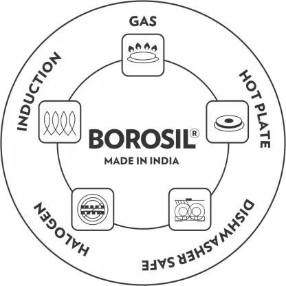 Borosil - CFDK24SS18 Stainless Steel Deep Kadhai with its feature
