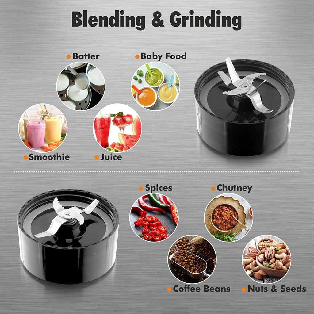 Cookwell Bullet Mixer Grinder with sharp blinding blades