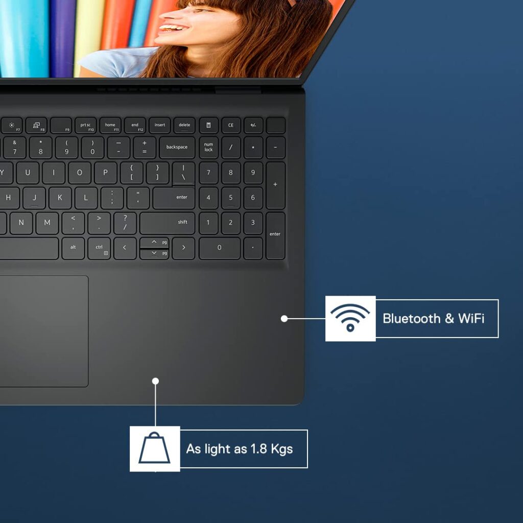 Dell Windows Inspiron 3515 Laptop, AMD Ryzen 5-3450U with As light as 1.8 kgs