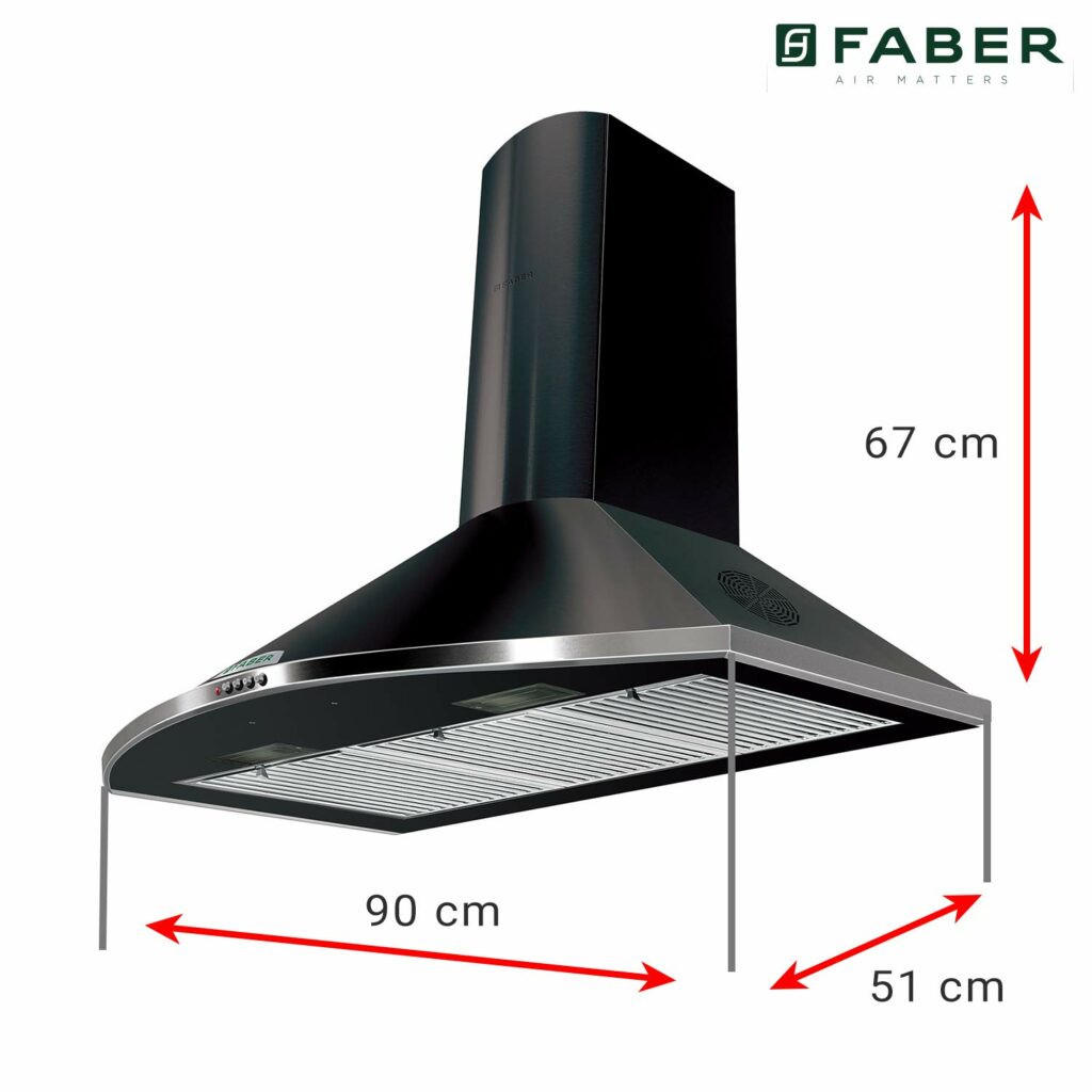Faber 90 cm 1095 m³ with 67 cm length