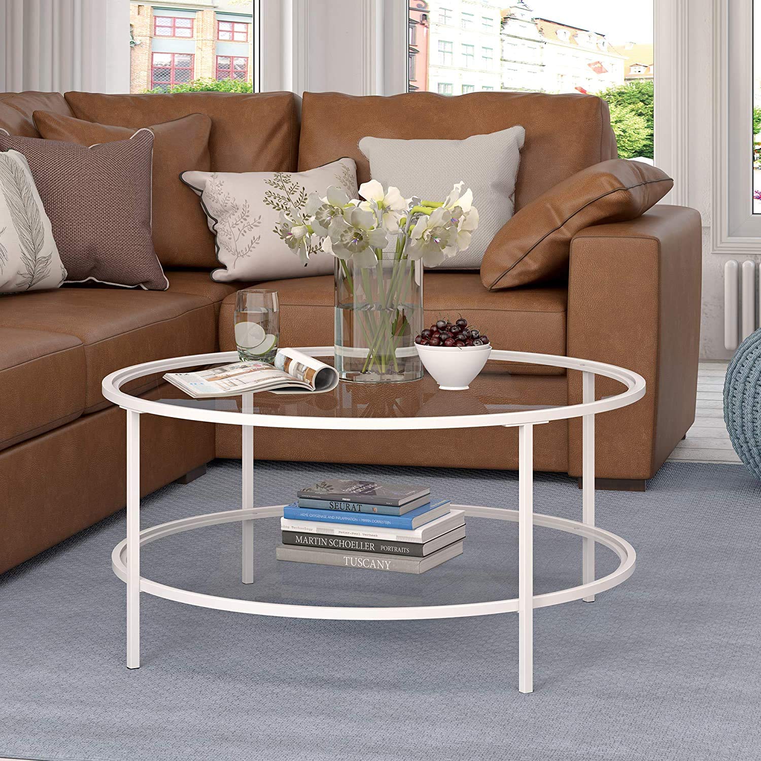 INDIAN DÉCOR 45379 Round coffee table