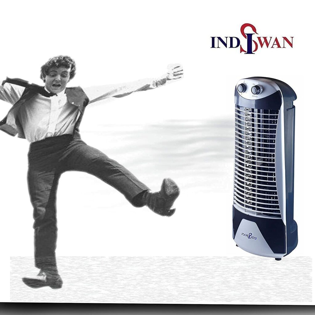 INDISWAN High Speed Tower Fan With 35 Feet Air Delivery, 3 Speed 2 Way