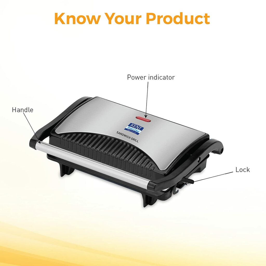 KENT 16025 Sandwich Grill with power indicator