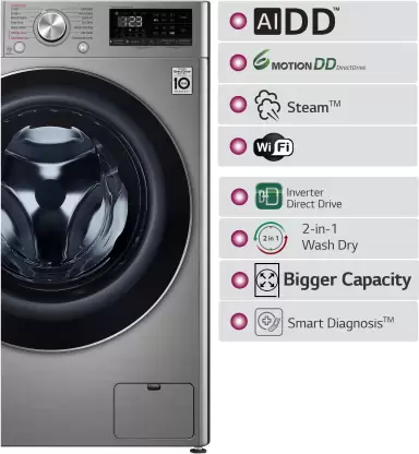 LG 10.57 kg Inverter Wi-Fi with Turbo Wash 360 degree Washer