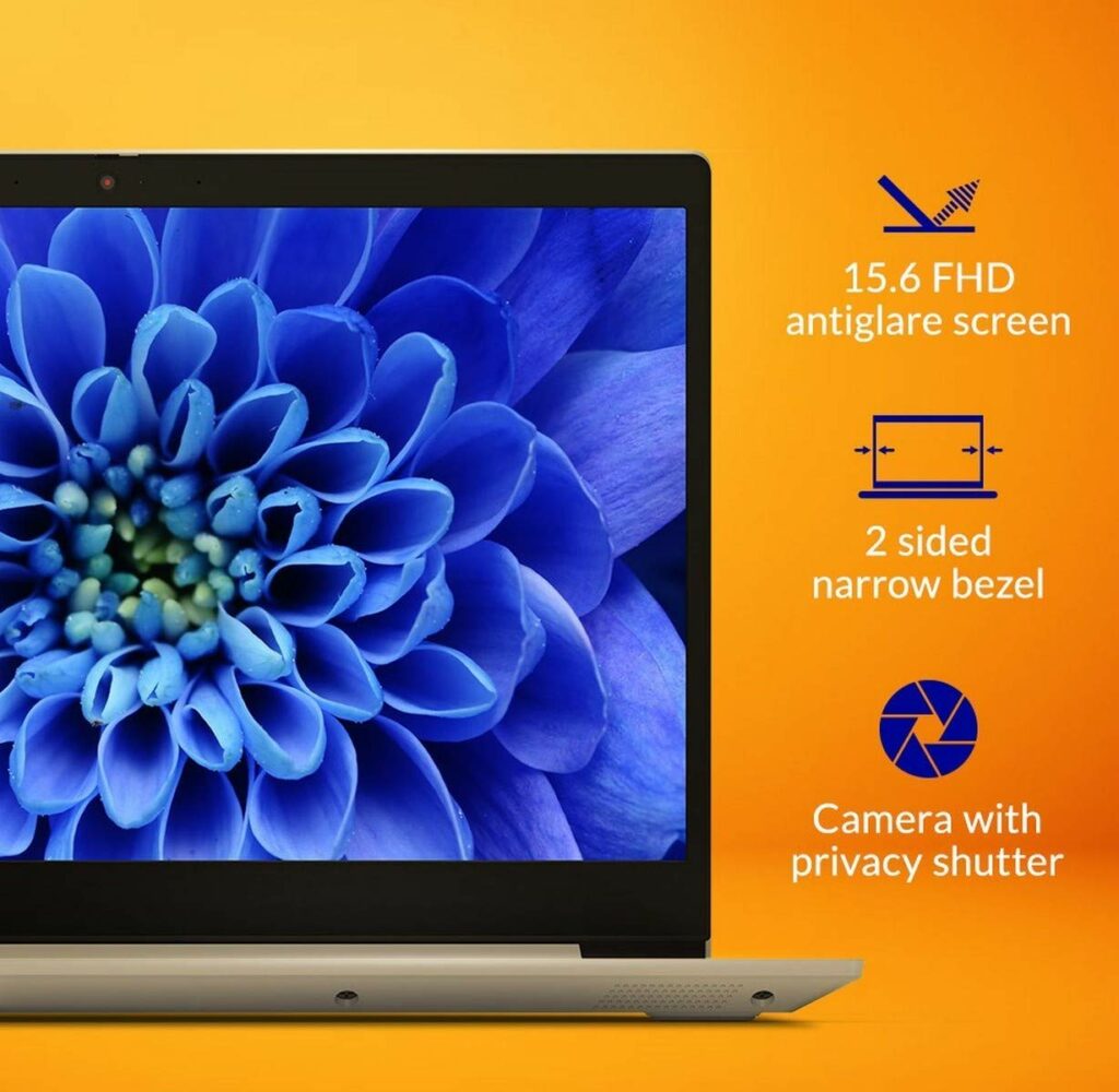 Lenovo V15 AMD R5 15.6 inches(39cm) FHD Laptop camera with privacy shutter