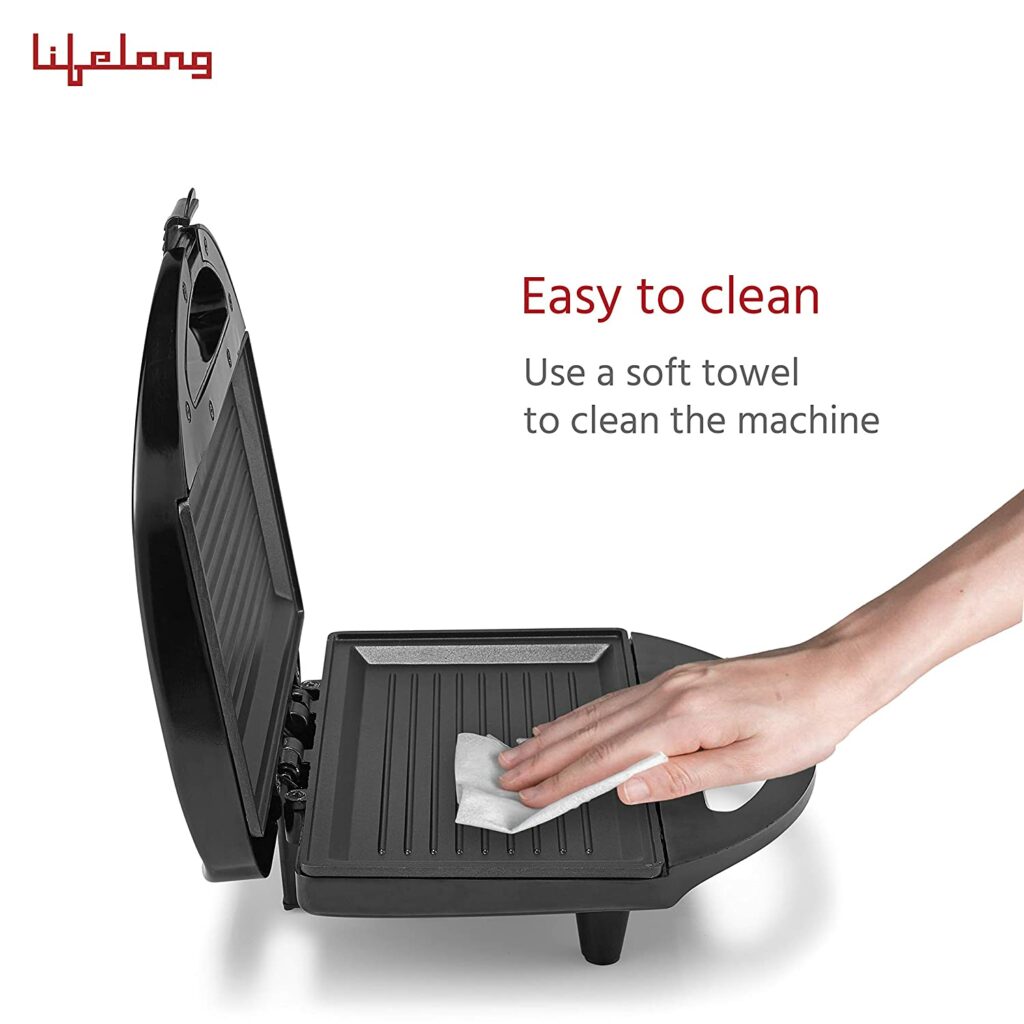 Lifelong LLSM120G Sandwich Griller  with easy to clean