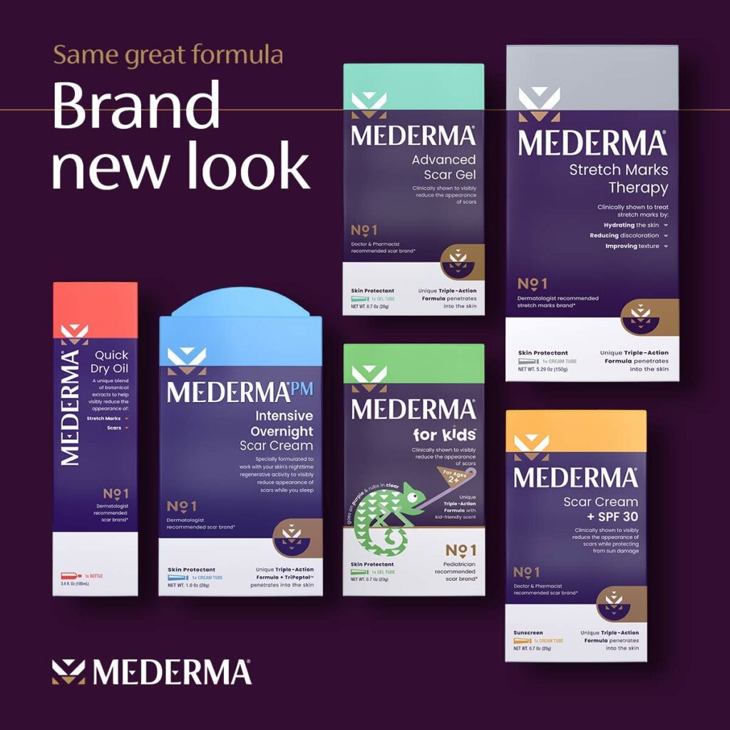 Mederma PM Intensive Overnight scar cream with brand new looks