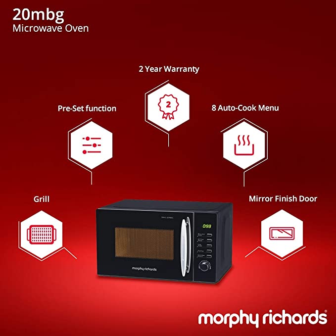 Morphy Richards 20MBG 20 L Grill Microwave with 2 years warranty